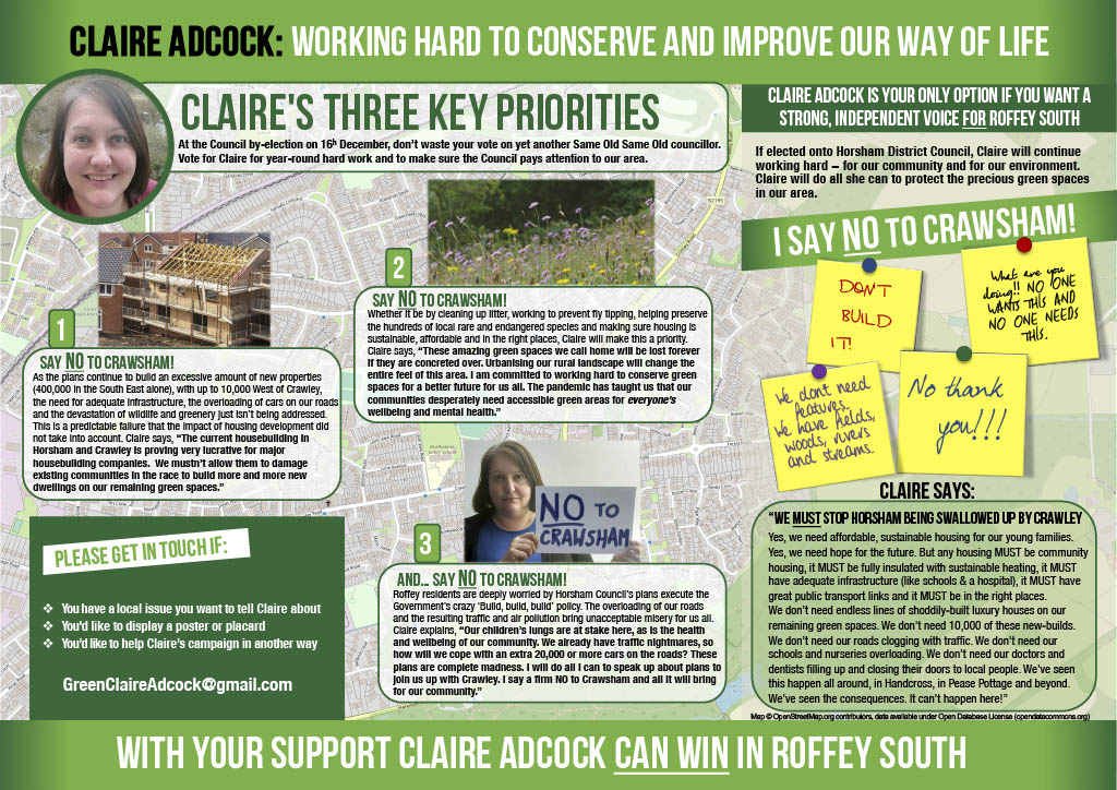 Claire Adcock Roffey South election address_2